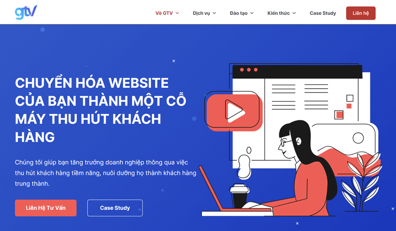 GTV SEO tập trung vào hai mảng chính là "SEO & AI", cung cấp dịch vụ SEO, tối ưu AI và các khóa đào tạo chuyên sâu.