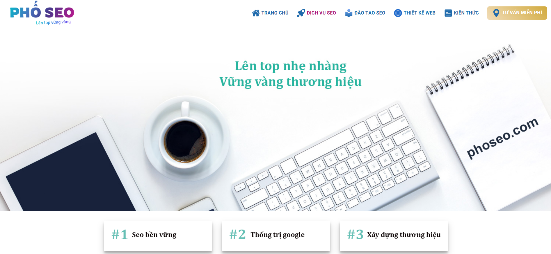 Phố SEO là đơn vị cung cấp dịch vụ "SEO tổng thể" và thiết kế website, có địa chỉ tại Gò Vấp, TP. Hồ Chí Minh. 