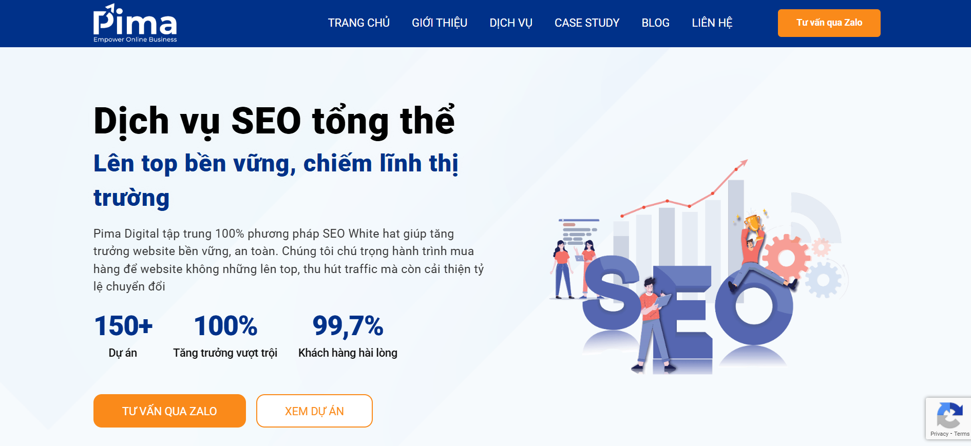 Pima Digital hướng tới phương pháp SEO White hat giúp tăng trưởng website bền vững, an toàn.